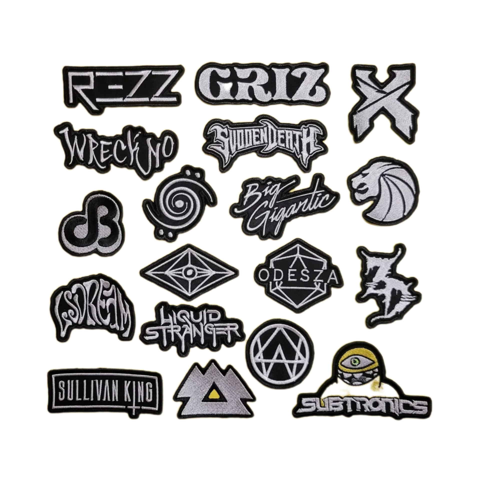 Shareable Choose Your Own Artst Logo Festival Sticker Set