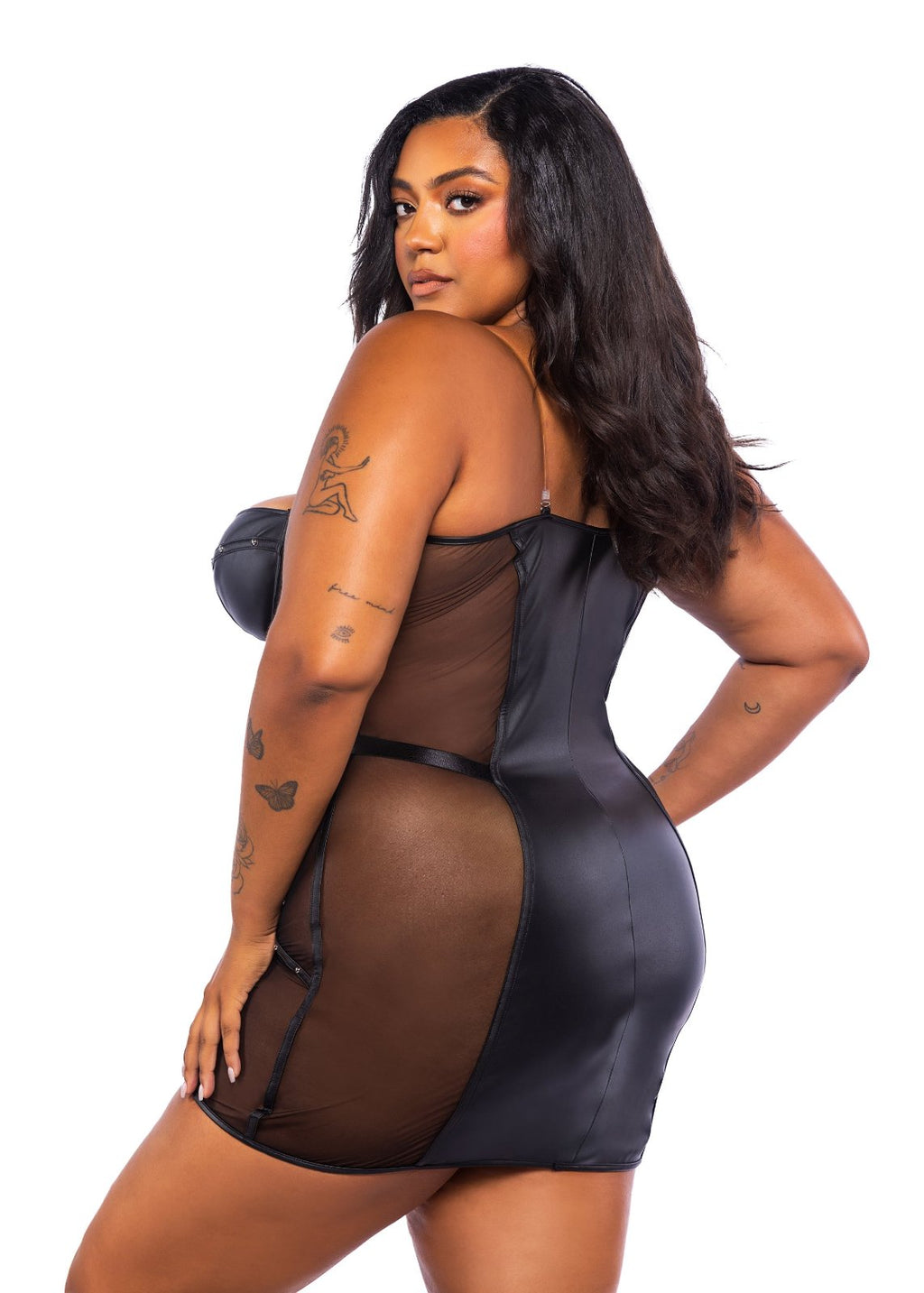 Black Lust & Leather Dress