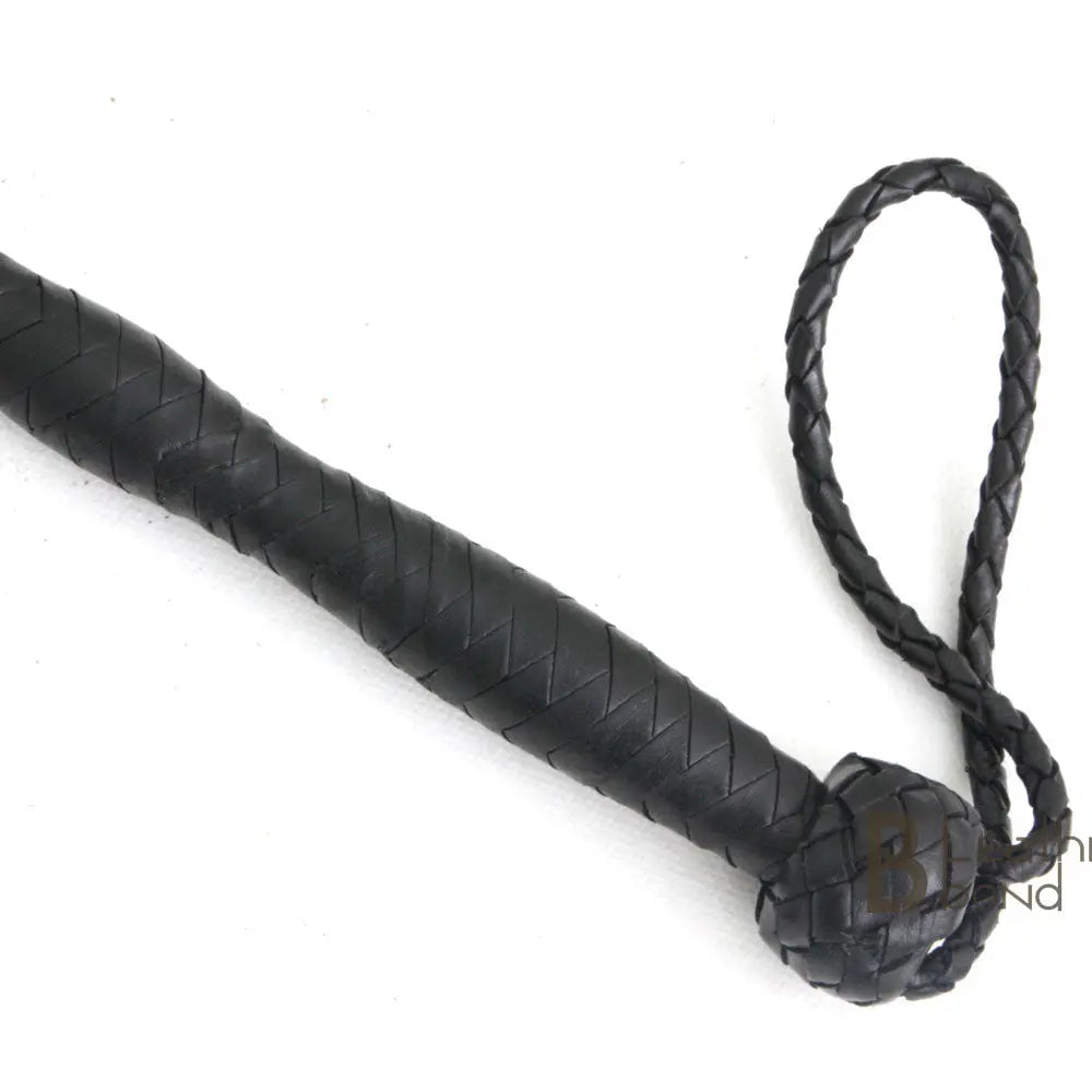 Real Cowhide Braided Dragon Tail Riding Crop Whip Fiber Core | Handcrafted BDSM Flogger