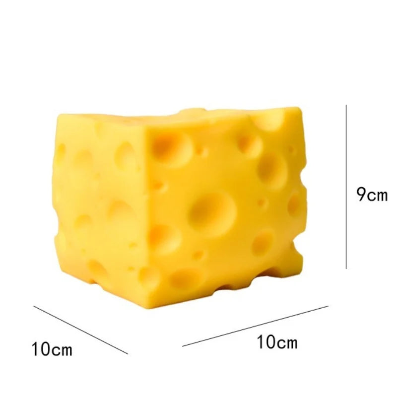 Squishy Square Cheese Stress Relief Toy | Slow Rebound Sensory Toy