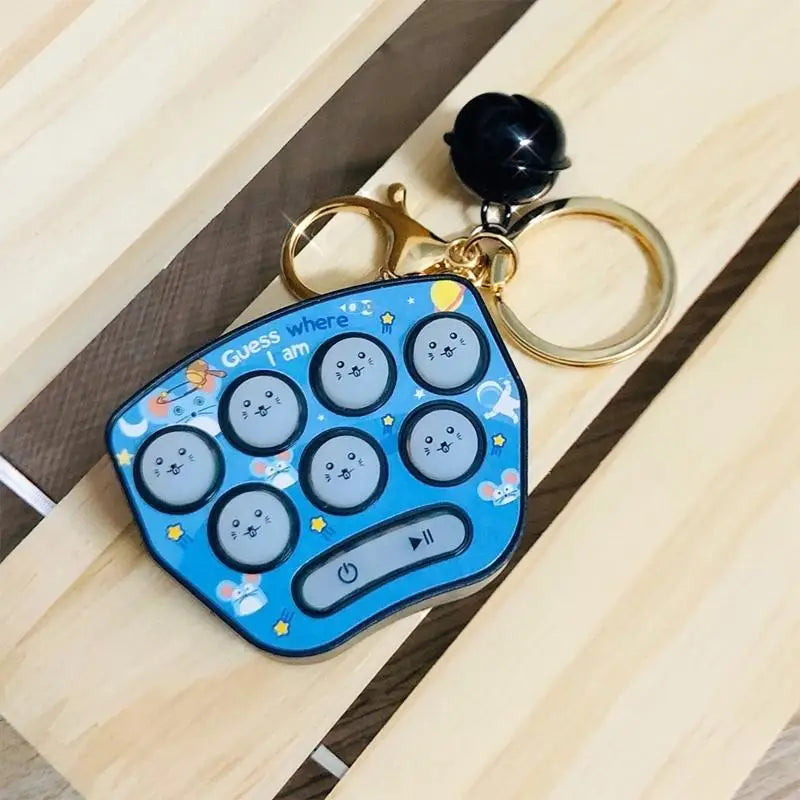 Whack a Mole Game Keychain | Fingertip Decompression Toy for Kids