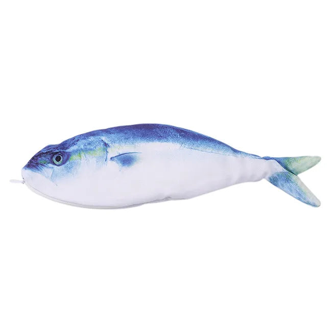 Simulation Fish Pencil Case | Kawaii Cartoon Zipper Pen Bag