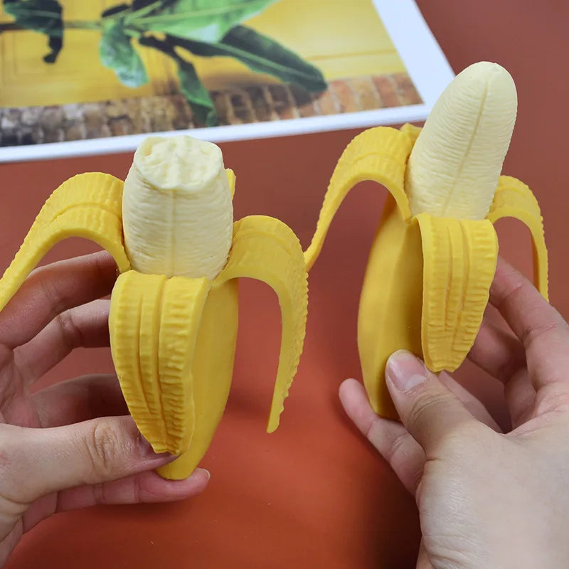Cute Banana Squeeze Toy | Slow Rising Stress Relief Fidget for Adults and Kids