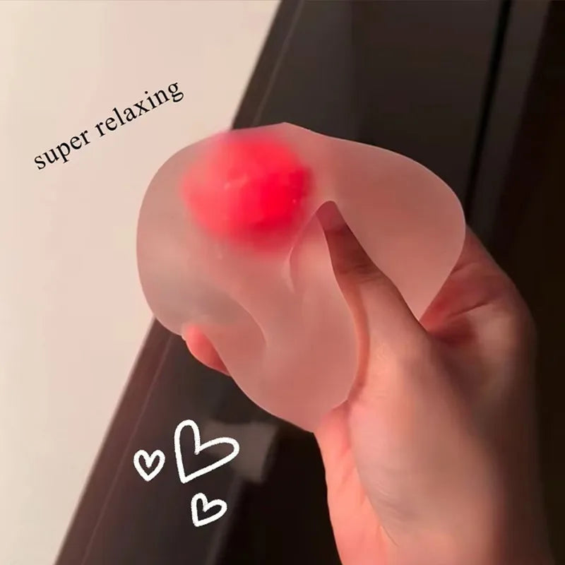 Fruit Squeeze Fidget Toy | Green Apple & Strawberry Stress Relief Decor
