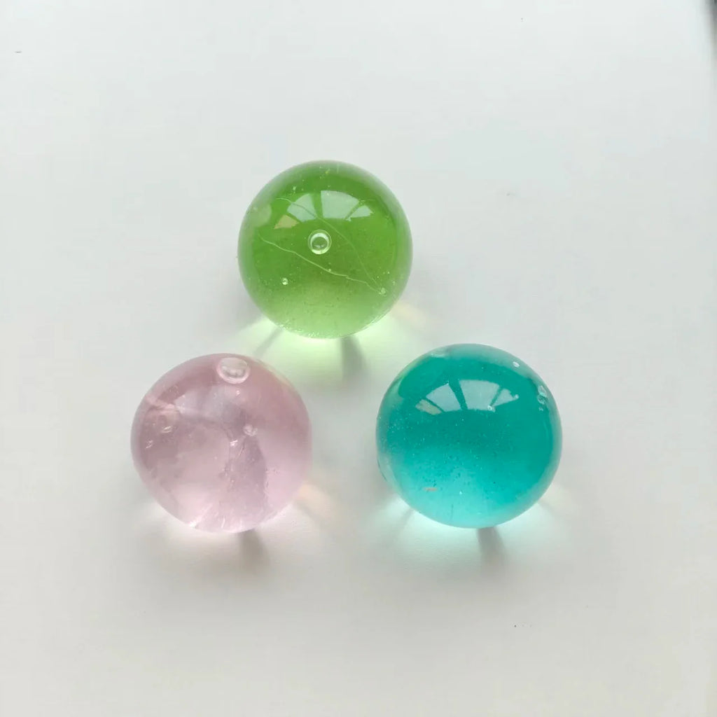 Blue/Green Squishy Stress Ball | Transparent Slow Rebound Fidget Toy for Kids and Adults