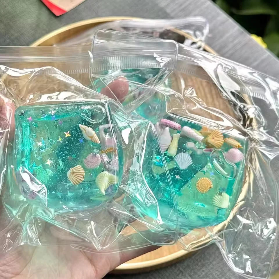 2026 Adults Squishy Ocean Blocks Stress Balls | Autism Sensory Toys for Anxiety Relief Fidget Gifts