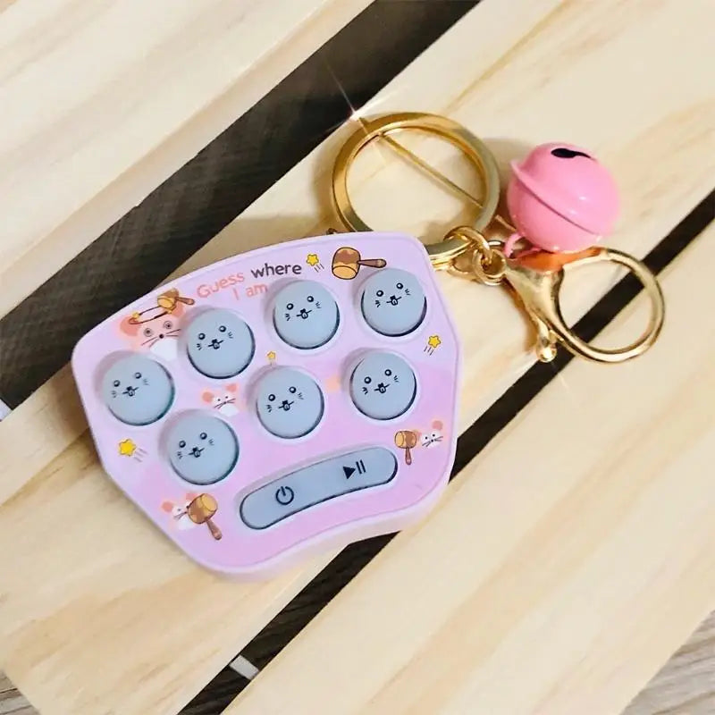 Whack a Mole Game Keychain | Fingertip Decompression Toy for Kids
