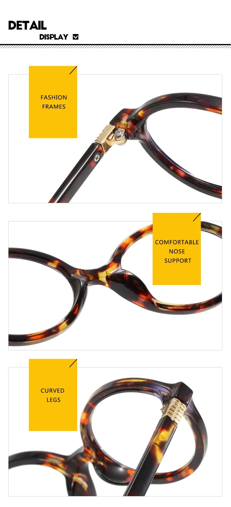 Small Oval Leopard Sunglasses | Retro UV Protection Shades