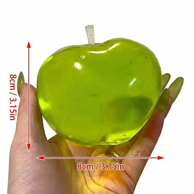 Fruit Squeeze Fidget Toy | Green Apple & Strawberry Stress Relief Decor