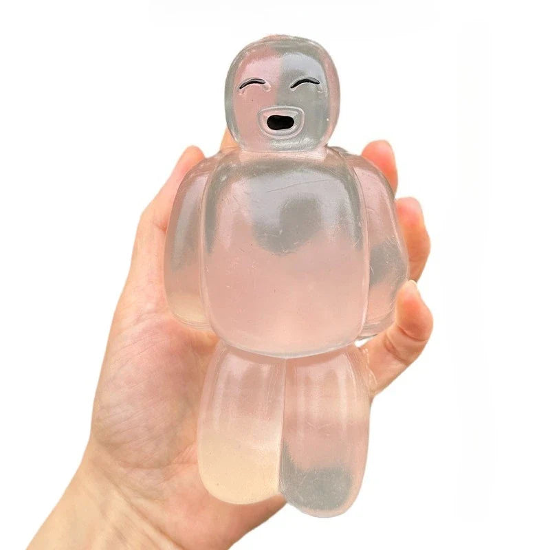 Transparent Jelly Robot Squishy Toy | Soft Slow Rebound Stress Relief Fidget