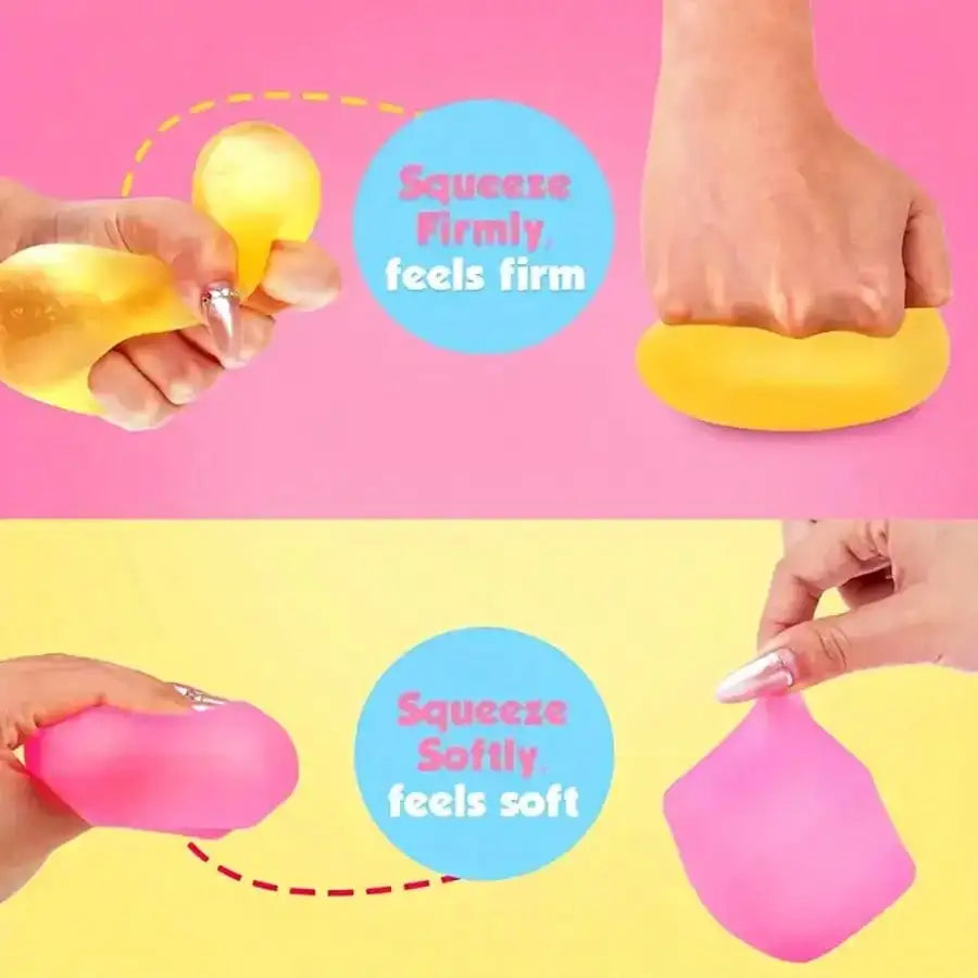 Ice Cube Stress Squeeze Toy | Sensory Fidget Toy for Relaxation and Focus