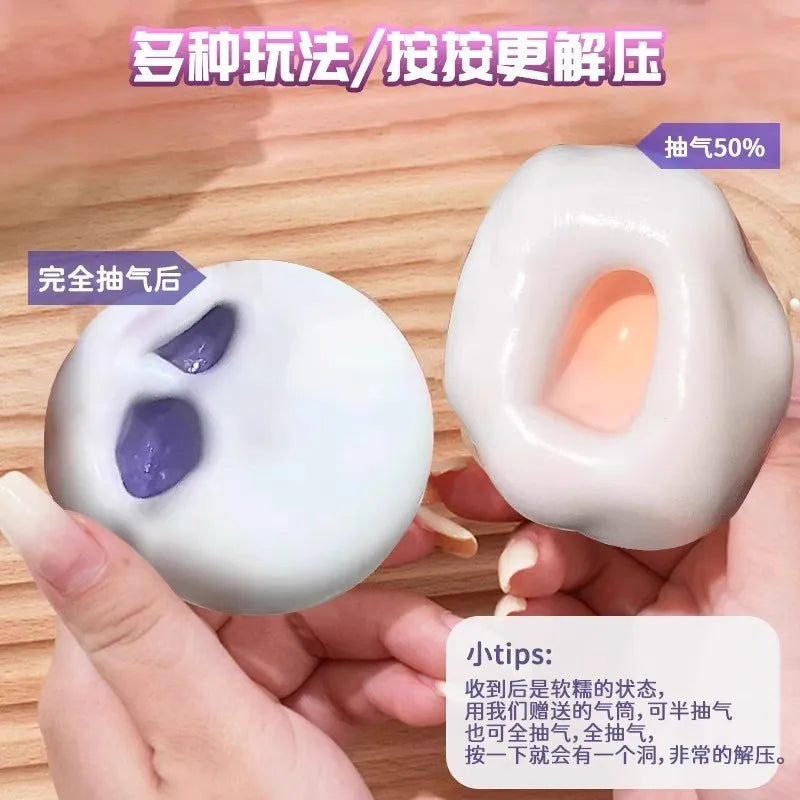 Moldable Squishy Toy Mochi Stress Relief Ball | Slow Rise DIY Air Pump Decompression Sensory Toy
