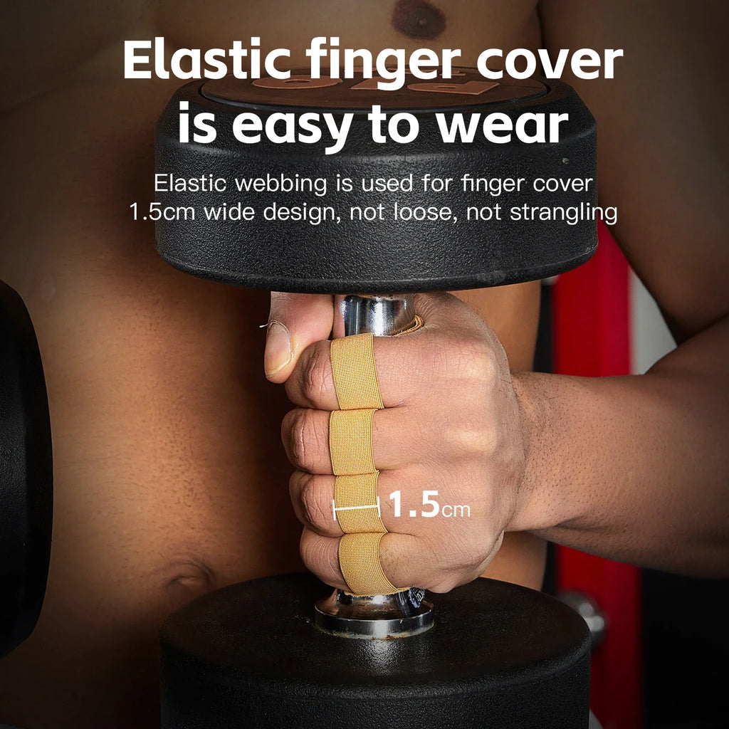 Powerlifting Gym Gloves | Breathable Weightlifting Gloves with Leather Palm Guard for Men and Women
