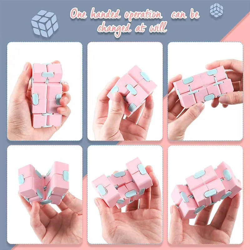 Infinity Flip Puzzle Cube | Anti Stress Fidget Toy for Focus