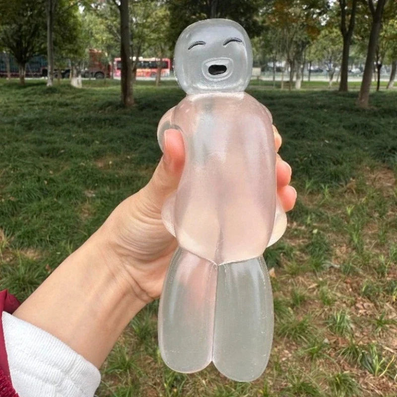 Transparent Jelly Robot Squishy Toy | Soft Slow Rebound Stress Relief Fidget