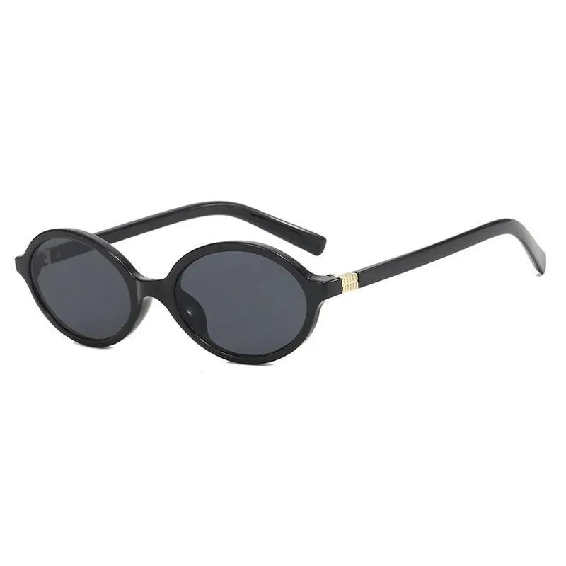 Small Oval Leopard Sunglasses | Retro UV Protection Shades
