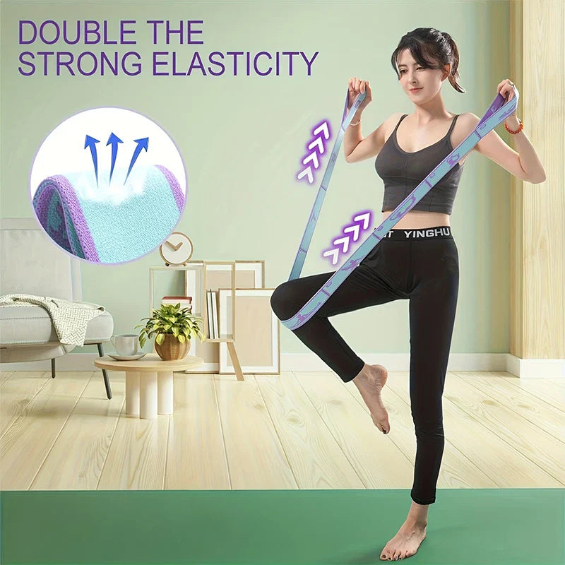 8/12 Loop Numbered Resistance Bands Set | Color-Coded Elastic Straps for Yoga Pilates Home Gym