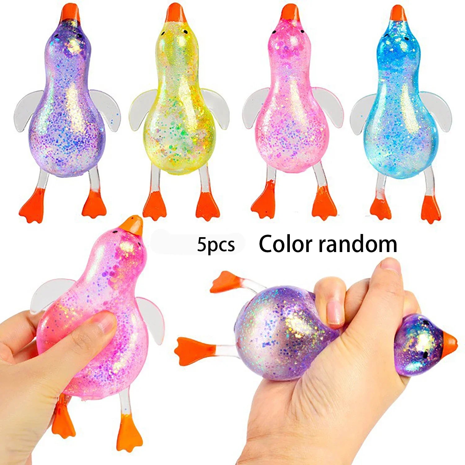 Aurora Duck Squishy Toy | Slow Rebound Stress Relief Squeeze Ball