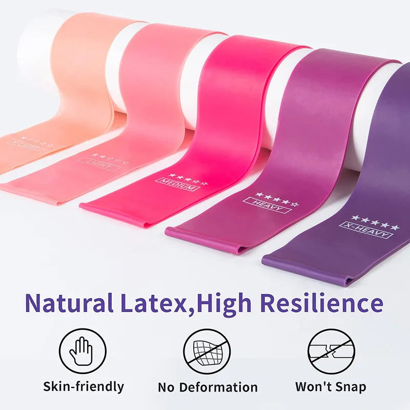 Resistance Loop Exercise Bands Set | 5 Levels Elastic Bands for Strength Training