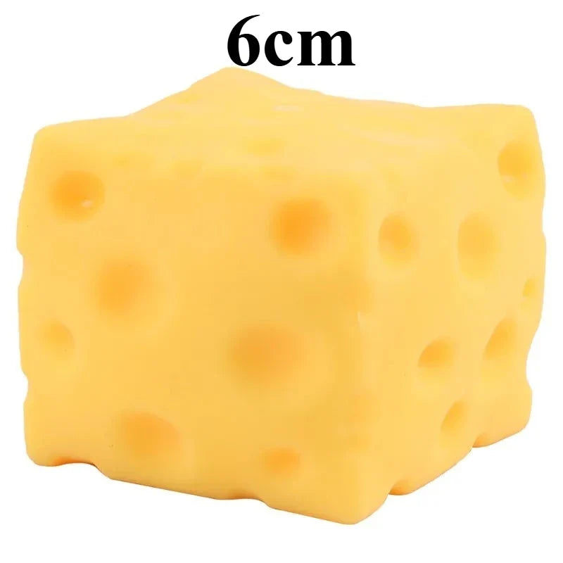 Squishy Square Cheese Stress Relief Toy | Slow Rebound Sensory Toy