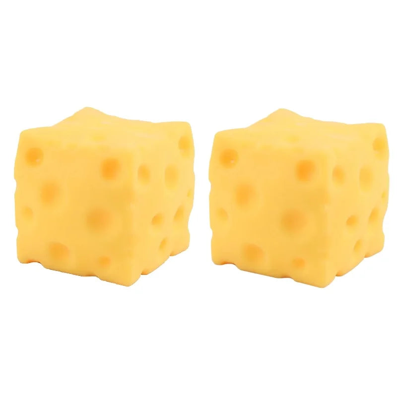 Squishy Square Cheese Stress Relief Toy | Slow Rebound Sensory Toy