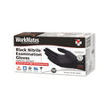 Workmates Nitrile Exam Gloves, Black - Large - Case of 10 - 100 Cou