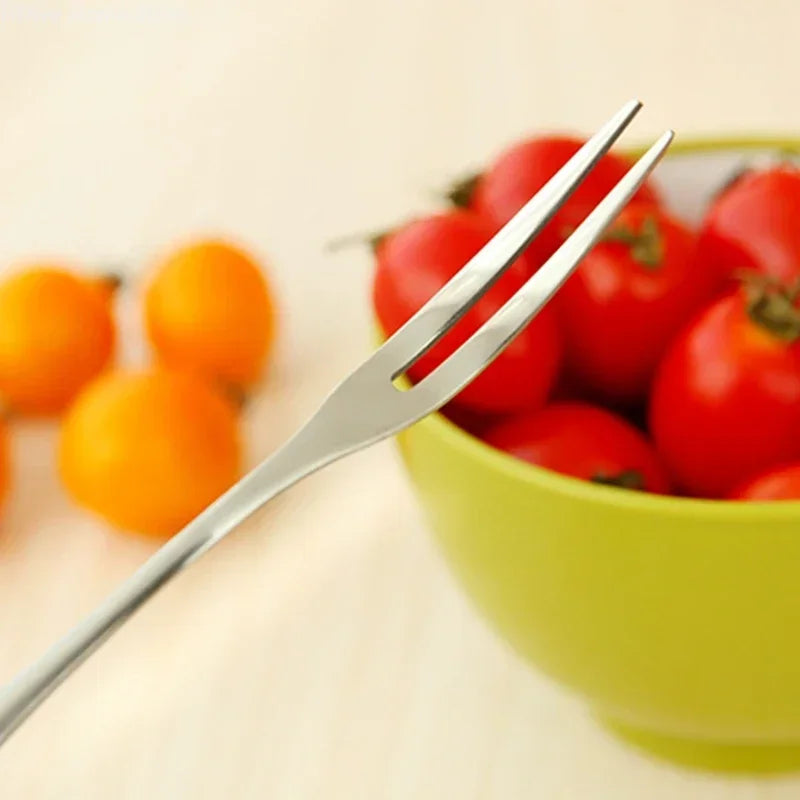 20 Piece Stainless Steel Snail Fork Set | Two Tine Fruit Dessert Fork for Parties