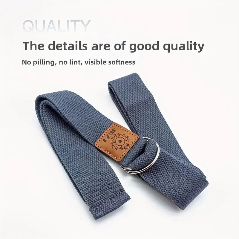 Yoga Stretching Strap with Metal Rings | Fitness and Flexibility Aid
