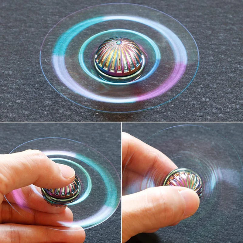 Fingertip Spinning Gyroscope Fidget Spinner | Metal Anti Stress Desk Toy for Adults and Kids
