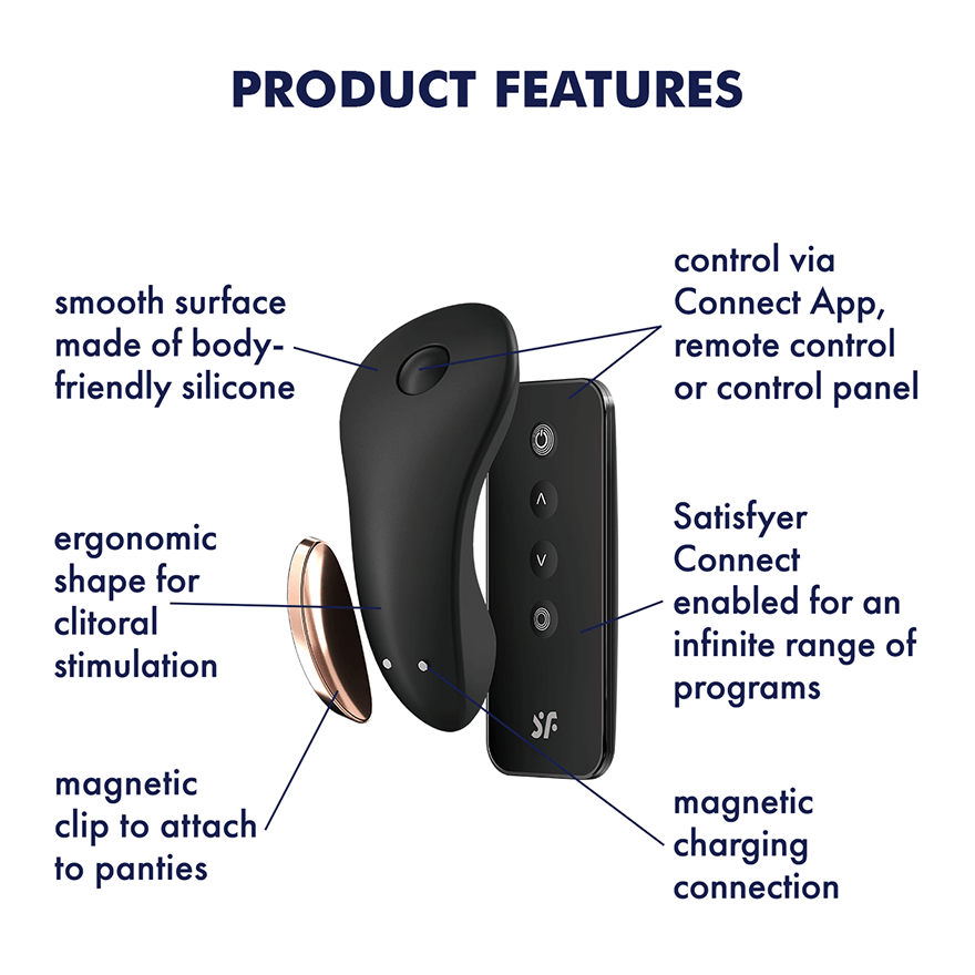 Satisfyer Little Secret Panty Vibe - Black