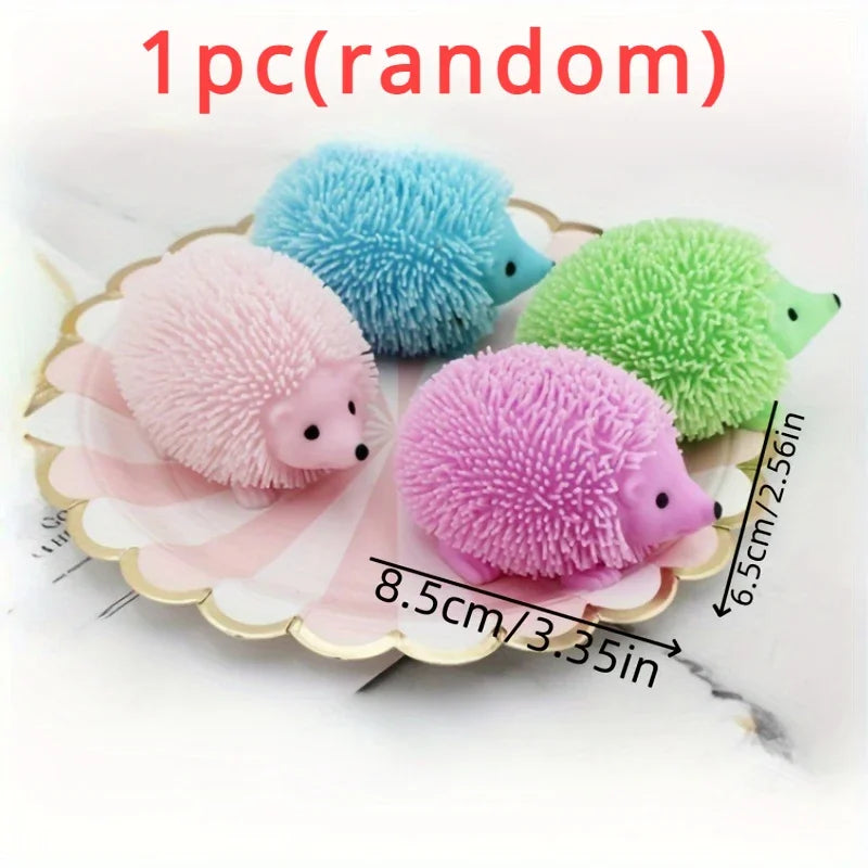 Hedgehog Squeeze Ball Pinch Toy | Glitter Sensory Fidget Stress Relief