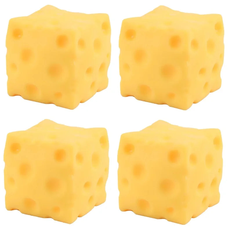 Squishy Square Cheese Stress Relief Toy | Slow Rebound Sensory Toy