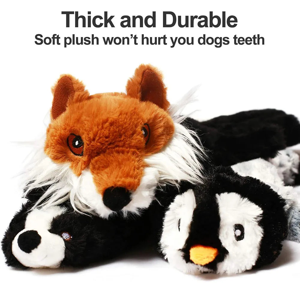Soft Fleece Squeaky Dog Toy | Gentle Plush Toy for Small and Medium Dogs