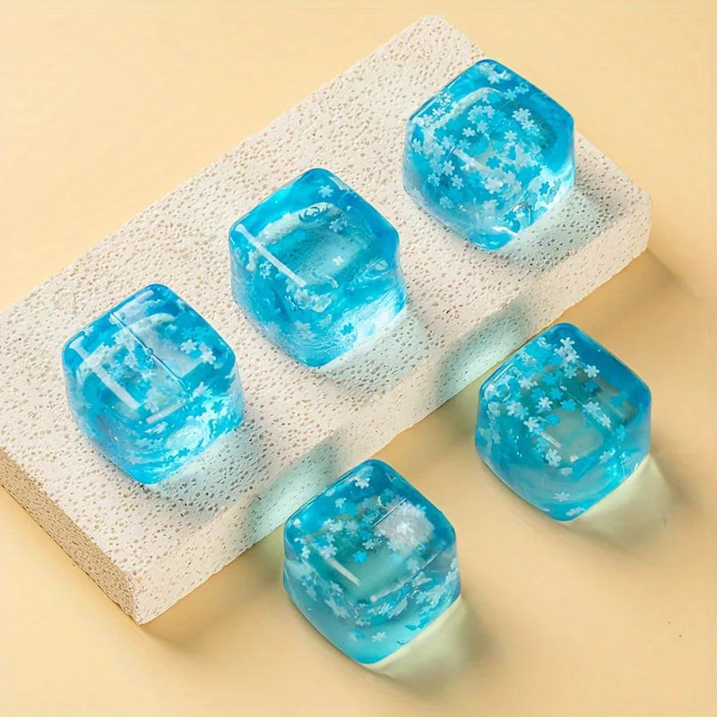 Snowflake Ice Cube Squishy Toy | Stress Relief Ball for Adults