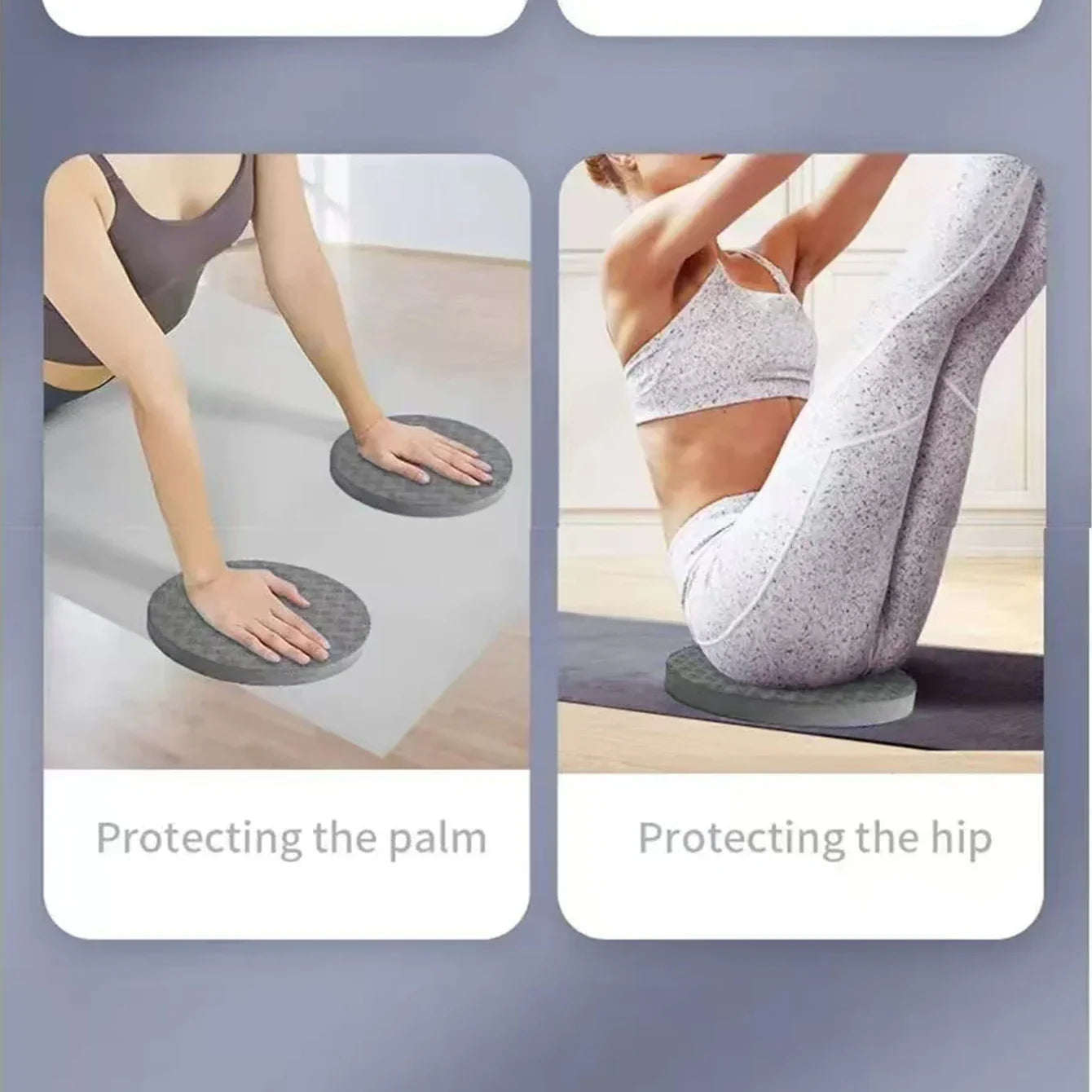 2 Pack Yoga Knee Pads | Thick TPE Foam Cushion for Knees Elbows and Wrists