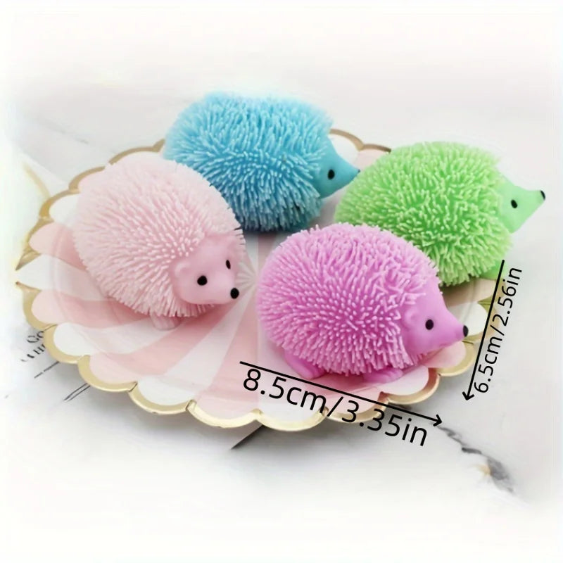 Hedgehog Squeeze Ball Pinch Toy | Glitter Sensory Fidget Stress Relief