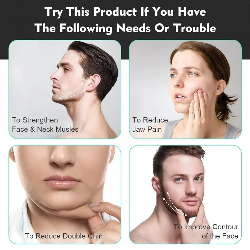 Jaw Exerciser Neck Toning Jawline Exercise | Face Muscle Trainer