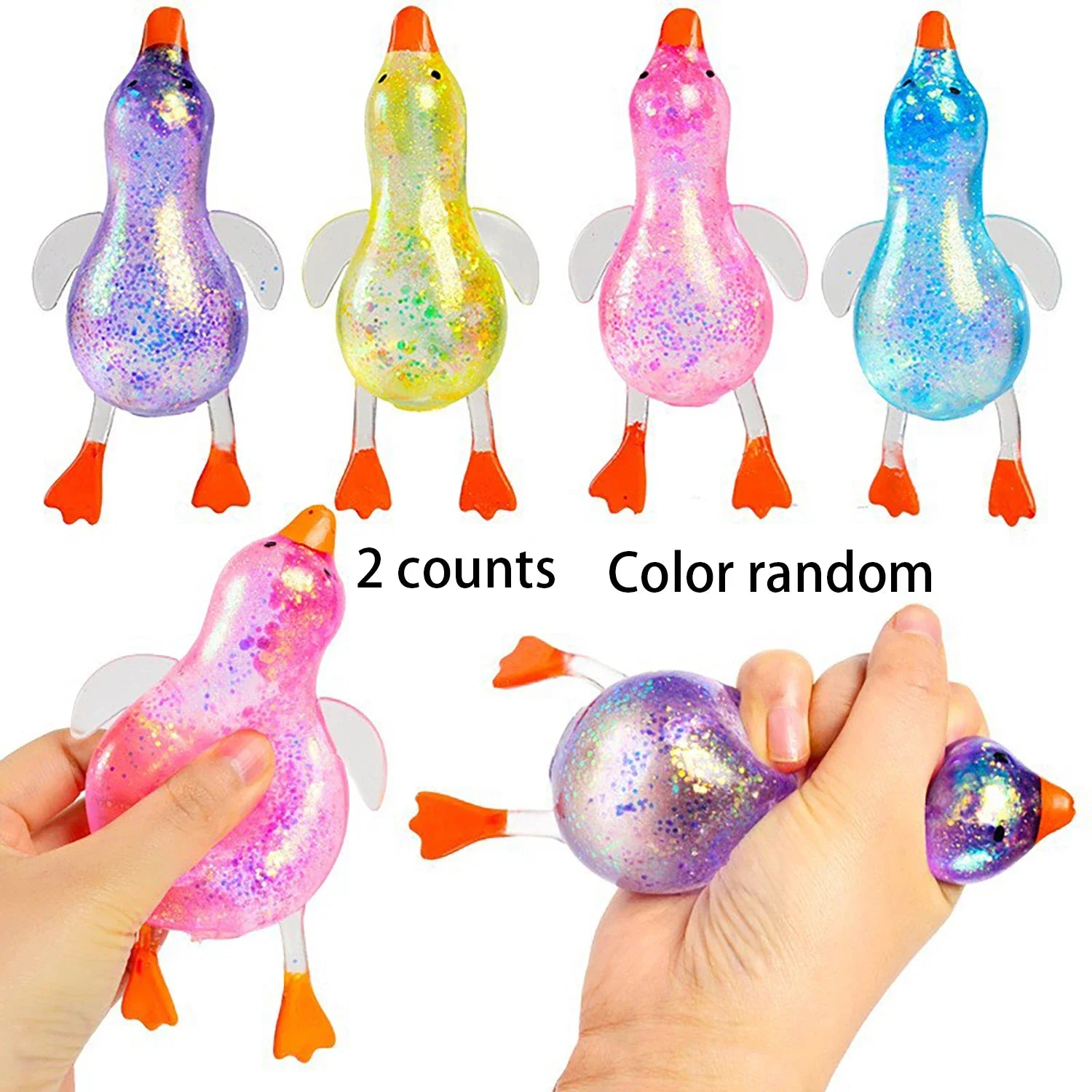 Aurora Duck Squishy Toy | Slow Rebound Stress Relief Squeeze Ball