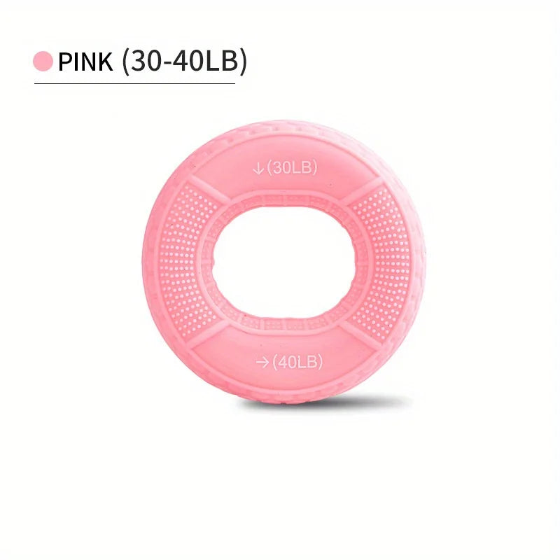 Silicone Hand Grip Ring for Strength Training | Adjustable 20-80LB Carpal Expander