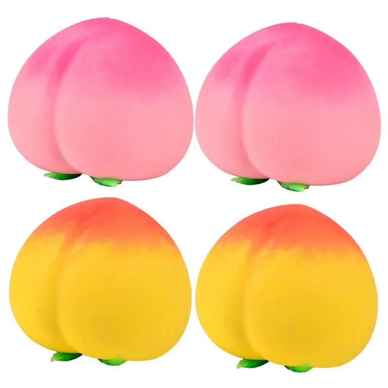 Peach Squishy Stress Ball | Soft Slow Rebound Fidget Sensory Toy