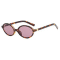 Small Oval Leopard Sunglasses | Retro UV Protection Shades