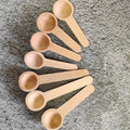 10 Piece Wooden Honey Spoon Set | Eco Friendly Bamboo Kitchen Condiment Scoop