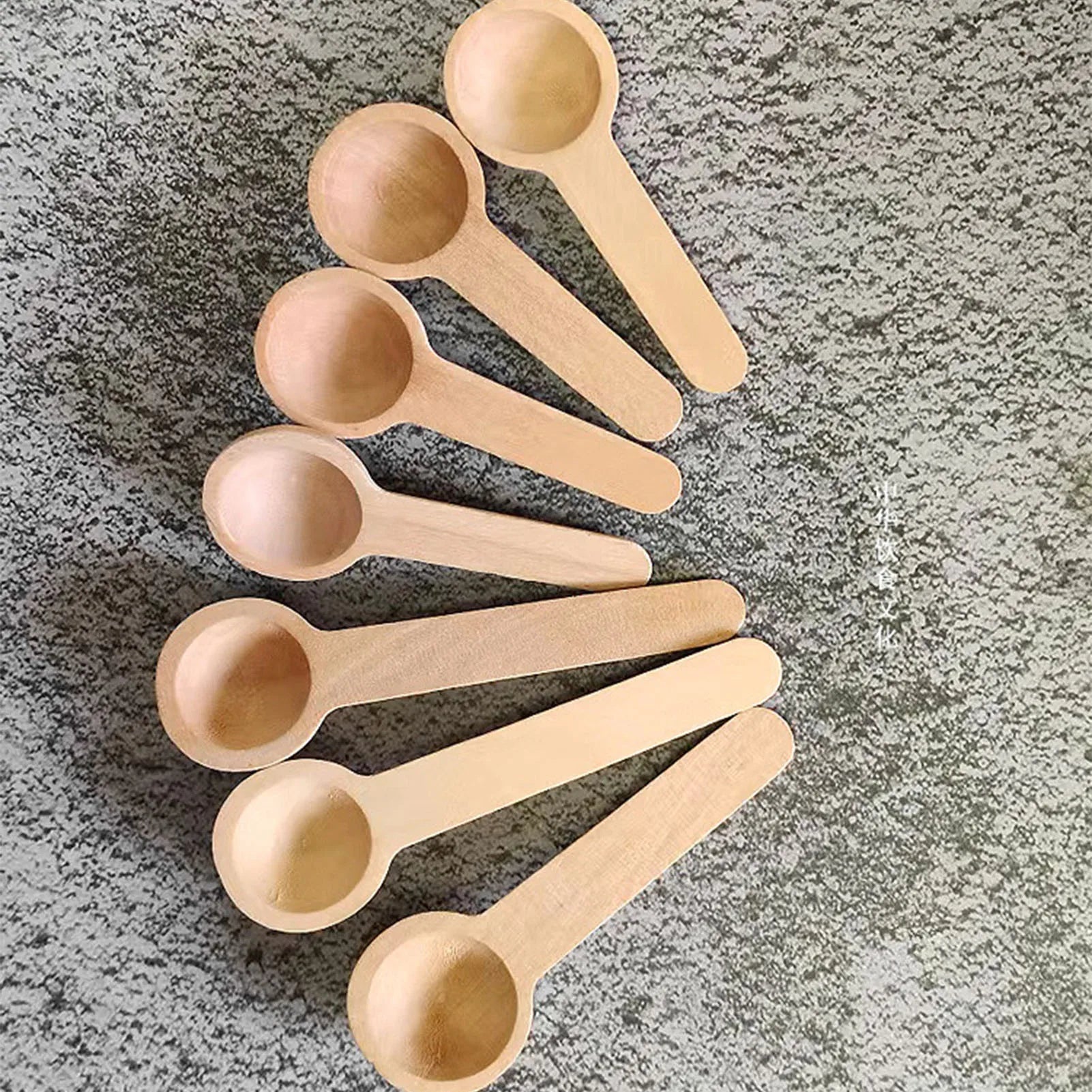 10 Piece Wooden Honey Spoon Set | Eco Friendly Bamboo Kitchen Condiment Scoop