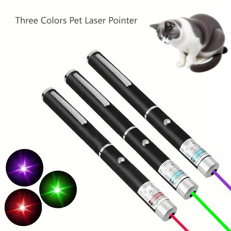 2 in 1 Pet Laser Cat Teaser Toy with LED Flashlight
