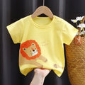 Kids Cartoon Cotton T-Shirt – Soft Summer Tee for Babies and Toddlers, Unisex Casual Top