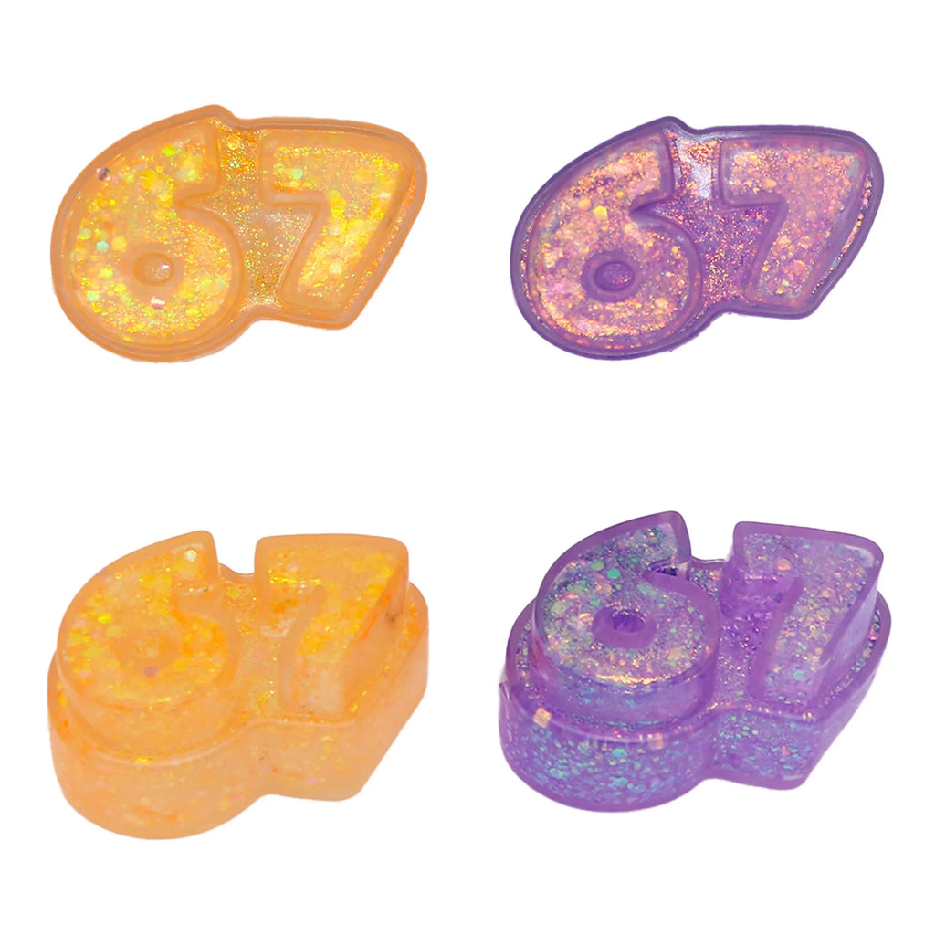 67 Number Squeeze Toy | Soft Slow Rebound Stress Relief Jelly Pinch Toy for Kids and Adults