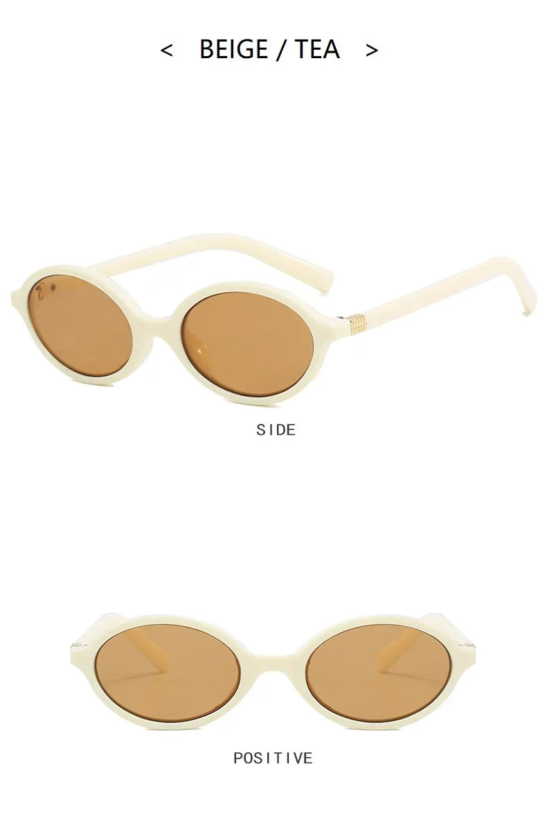 Small Oval Leopard Sunglasses | Retro UV Protection Shades