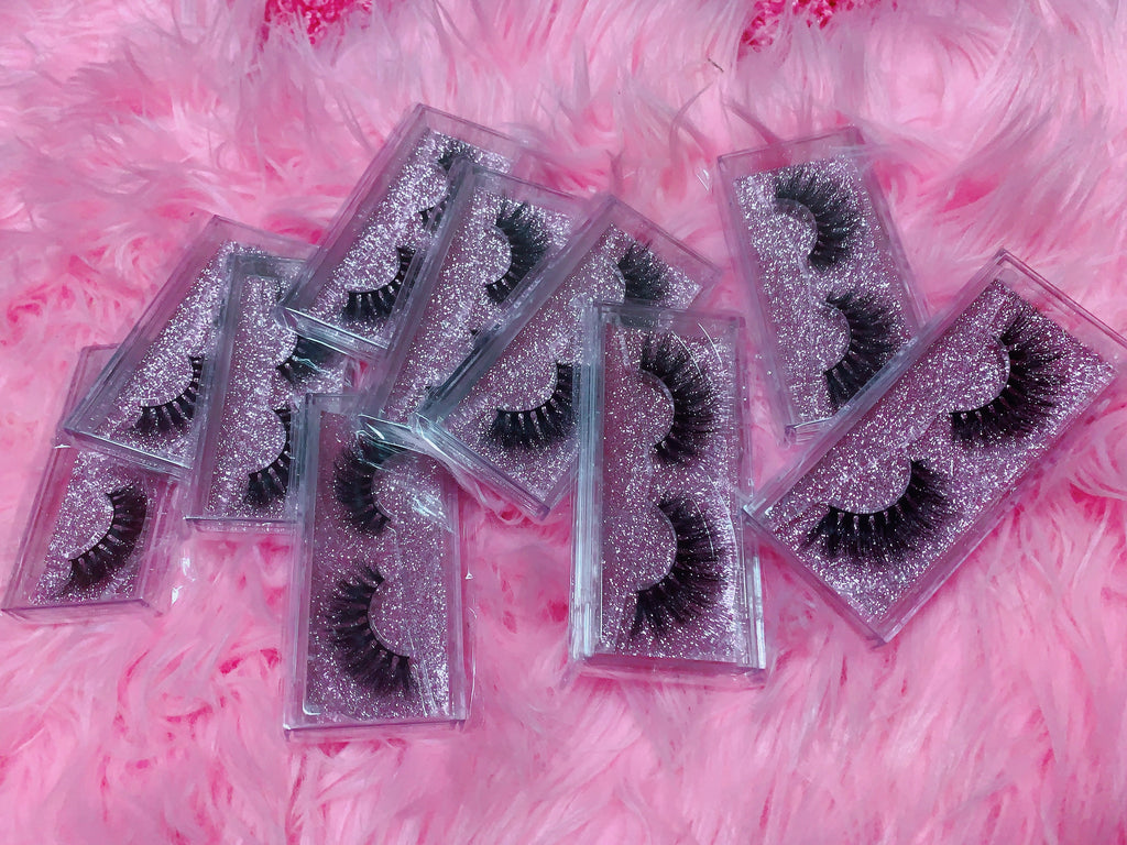 #SNATCHED 3D DREAMDOLL LASHES *GLITTER* CASE