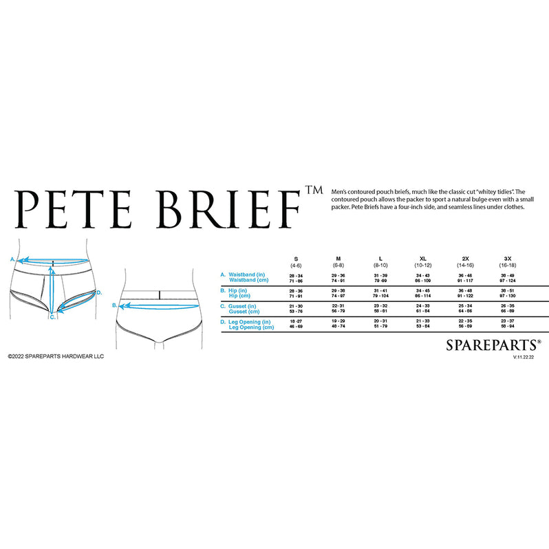 SpareParts Pete Contoured Packing Briefs XL