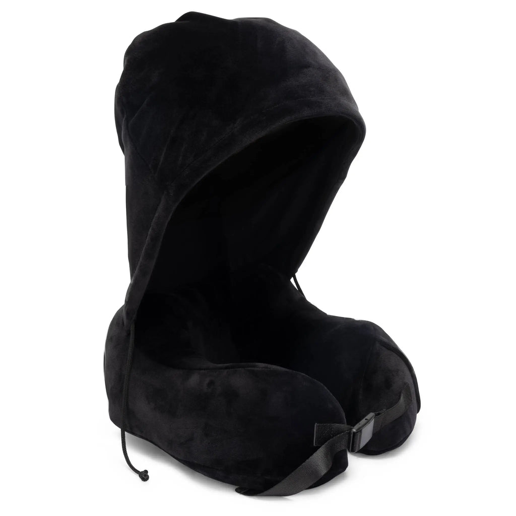 Eyeconic Hooded Ergonomic Memory Foam Travel Neck Pillow